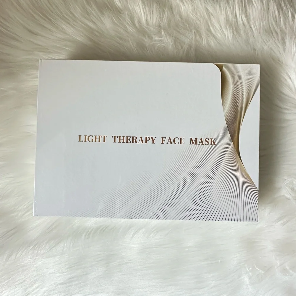 NWT FOLOKE Red Light Therapy LED Face and Neck Mask with 7 Light Waves/ Colors